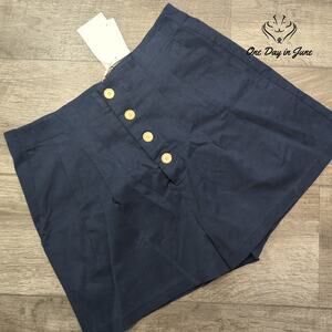 Comune High Waist Button Front Shorts Size L